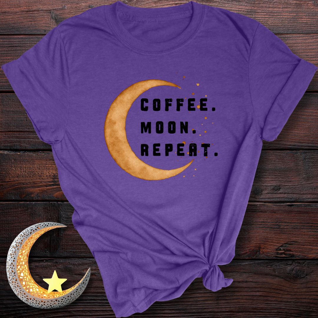 Coffee. Moon. Repeat. T-Shirt