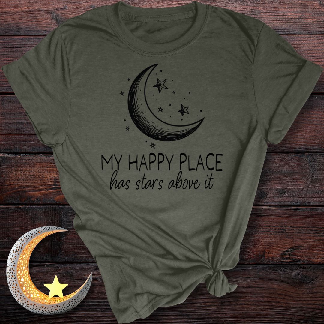 My Happy Place Has Stars Above It T-Shirt