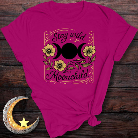 Stay Wild, Moonchild, Wildflower Bloom T-Shirt